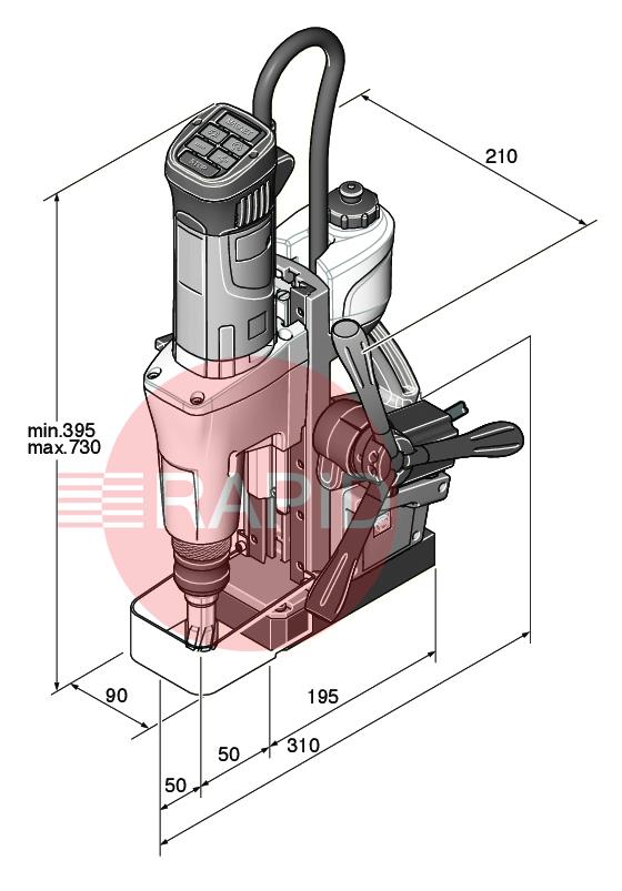 72732761000  FEIN KBM 50 AUTO QW Universal Automatic Magnetic Drill - 230v